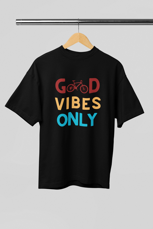 Oversized premium cotton T-shirt (Travel quotes)