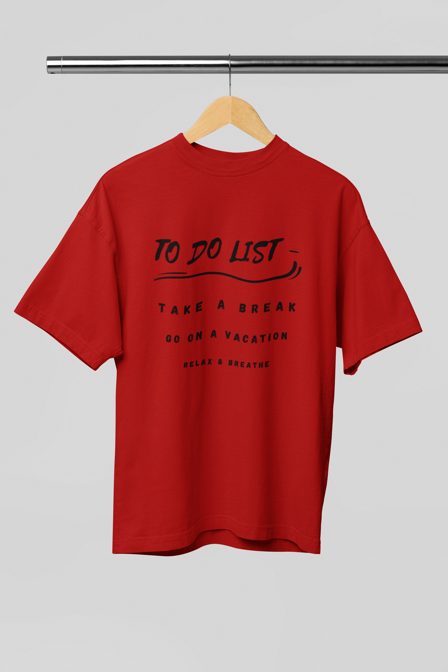 Oversized unisex premium cotton T-shirt (Travel quotes)